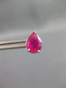 ESTATE LARGE 1.26CT AAA RUBY 14KT WHITE GOLD 3D PEAR SHAPE CLASSIC STUD EARRINGS