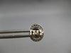 ESTATE 3.33CT DIAMOND & AAA SAPPHIRE 14KT WHITE GOLD OVAL & ROUND STUD EARRINGS