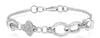 ESTATE 1.20CT DIAMOND 18KT WHITE GOLD 3D MULTI FLORAL LOVE KNOT FUN BRACELET