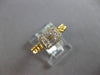 .22CT DIAMOND 14KT YELLOW GOLD ROUND & BAGUETTE INVISIBLE SQUARE LOVE KNOT RING