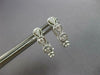 .27CT DIAMOND 14KT WHITE GOLD 3D MULTI LEAF PEAR SHAPE FILIGREE HANGING EARRINGS