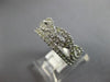 1.02CT DIAMOND 14KT WHITE GOLD 3D CLASSIC CRISS CROSS INFINITY ANNIVERSARY RING