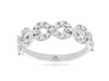 ESTATE .53CT DIAMOND 14KT WHITE GOLD 3D ROUND INFINITY LOVE KNOT FUN RING