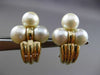 ESTATE LARGE 14KT YELLOW GOLD CLASSIC AAA SOUTH SEA PEARL CLIP ON EARRINGS #2954