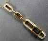 .96CT DIAMOND & AAA GARNET 14KT YELLOW GOLD 3D EMERALD CUT & ROUND LOVE NECKLACE