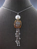 EXTRA LARGE AAA SOUTH SEA PEARL 18K WHITE & ROSE GOLD CHANDELIER LARIAT NECKLACE
