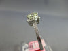 ESTATE 1.05CT DIAMOND 18K WHITE GOLD ROUND SOLITAIRE STAR FLOWER ENGAGAMENT RING