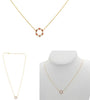 .29CT DIAMOND & AAA RUBY 14KT YELLOW GOLD 3D CIRCLE OF LIFE ADJUSTABLE NECKLACE
