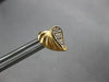 ESTATE .07CT DIAMOND 14KT WHITE & YELLOW GOLD CLASSIC HEART STUD EARRINGS #28064
