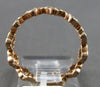 .44CT DIAMOND 14KT ROSE GOLD ROUND CLASSIC MULTI FLOWER SEMI ETERNITY LOVE RING