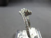 ESTATE .54CT DIAMOND 14K WHITE GOLD CLASSIC ROUND 2 STONE CRISS CROSS LOVE RING