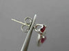 ESTATE 1.50CT DIAMOND & AAA RUBY 14KT WHITE GOLD TEAR DROP PEAR HANGING EARRINGS