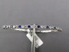 1.16CT DIAMOND & AAA SAPPHIRE 18KT WHITE GOLD SEMI ETERNITY LOVE BANGLE BRACELET