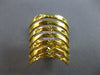 ESTATE LARGE 14KT YELLOW GOLD MULTI ROW DIAMOND CUT MULTI STAR FUN RING #27741