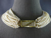 LARGE 5CT DIAMOND & AAA SOUTH SEA PEARL 18K YELLOW GOLD MULTI ROW NECKLACE 27515