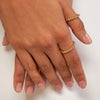 ESTATE 14KT YELLOW GOLD 3D CLASSIC MULTI BEAD FUN RING