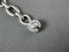 WIDE 1.78CT DIAMOND 14KT WHITE GOLD 3D ROUND MULTI FLOWER INFINITY LOVE BRACELET