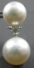 EXTRA LARGE .62CT DIAMOND & AAA SOUTH SEA PEARL 18KT WHITE GOLD HANGING EARRINGS