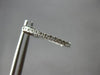 ESTATE .50CT DIAMOND 14KT WHITE GOLD ROUND INSIDE OUT FUN HOOP HANGING EARRINGS