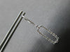 ESTATE .83CT DIAMOND 14K WHITE GOLD CLASSIC OPEN OVAL LEVERBACK HANGING EARRINGS