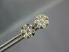 ESTATE .66CT DIAMOND 18K YELLOW GOLD CLASSIC ETOILE CLUSTER FLOWER STUD EARRINGS