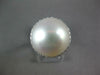 LARGE .37CT DIAMOND & AAA SOUTH SEA PEARL 18KT WHITE GOLD CLASSIC HALO LOVE RING