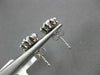 ESTATE .25CT DIAMOND 14KT WHITE GOLD FLOWER BEZEL FUN STUD EARRINGS