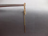 ESTATE .34CT DIAMOND 14KT YELLOW GOLD BEZEL CHANDELIER BAR FUN HANGING EARRINGS
