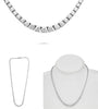 12.0CT DIAMOND 14KT WHITE GOLD CLASSIC ROUND GRADUATING ETERNITY TENNIS NECKLACE