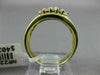 ESTATE WIDE .92CT DIAMOND 14KT YELLOW GOLD 3D CLASSIC SQUARE MULTI ROW FUN RING