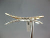 LARGE .49CT DIAMOND 18K WHITE & ROSE GOLD 3D CRISS CROSS DOUBLE FINGER LOVE RING