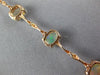 5.12CT DIAMOND & AAA OPAL 14KT ROSE GOLD OVAL & ROUND BAMBOO TENNIS BRACELET