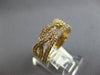 1.03CT DIAMOND 14KT YELLOW GOLD 3D CLASSIC CRISS CROSS INFINITY ANNIVERSARY RING