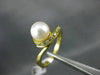 ESTATE .18CT DIAMOND & AAA SOUTH SEA PEARL 18KT YELLOW GOLD SWIRL RING #4560