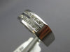 WIDE .80CT DIAMOND PLATINUM 3D PRINCESS CHANNEL 2 ROW WEDDING ANNIVERSARY RING