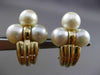 ESTATE LARGE 14KT YELLOW GOLD CLASSIC AAA SOUTH SEA PEARL CLIP ON EARRINGS #2954