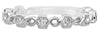 .37CT DIAMOND 18K WHITE GOLD INFINITY HEXAGON FILIGREE MILGRAIN ANNIVERSARY RING