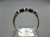 .35CT DIAMOND 14K WIHITE GOLD SEMI BEZEL 7 STONE ROUND WEDDDING ANNIVERSARY RING