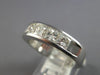LARGE 1.50CT DIAMOND 14KT WHITE GOLD 5 STONE CHANNEL INVISIBLE ANNIVERSARY RING