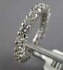 2.40CT DIAMOND 14K WHITE GOLD SHARED PRONG ETERNITY 3mm WEDDING ANNIVERSARY RING