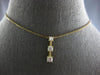 .35CT DIAMOND 14KT YELLOW GOLD 3 STONE JOURNEY PAST PRESENT FUTURE PENDANT 28173