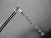 2.11CT DIAMOND 18K WHITE GOLD CLASSIC ROUND BY THE YARD CLIP ON HANGING EARRINGS