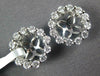 ESTATE .45CT DIAMOND 18KT WHITE GOLD 3D CLASSIC ROUND STUD EARRING JACKETS