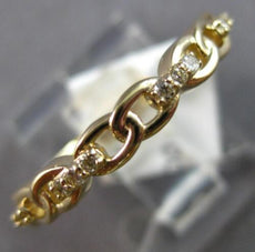ESTATE .10CT DIAMOND 14KT YELLOW GOLD 3D 3MM CLASSIC LOVE KNOT FUN RING