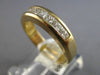 .87CT DIAMOND 14KT YELLOW GOLD CLASSIC PRINCESS CHANNEL WEDDING ANNIVERSARY RING