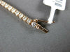 ESTATE 3.0CT DIAMOND 14KT ROSE GOLD 3D CLASSIC ROUND 4 PRONG TENNIS BRACELET