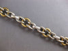 ESTATE LARGE & LONG 14KT 2 TONE GOLD CLASSIC HANDCRAFTED ITALIAN TOGGLE BRACELET