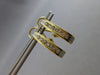 .40CT DIAMOND 14KT YELLOW GOLD ROUND CHANNEL UMBRELLA CLIP ON HANGING EARRINGS