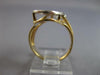 ESTATE LARGE .25CT DIAMOND 14KT WHITE & YELLOW GOLD P INITIAL DOUBLE PLATE RING