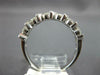 .95CT DIAMOND 18KT WHITE GOLD ROUND MULTI LEAF DIAGONAL WEDDING ANNIVERSARY RING